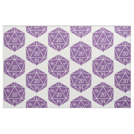 Tecido Roxo D20 Dice