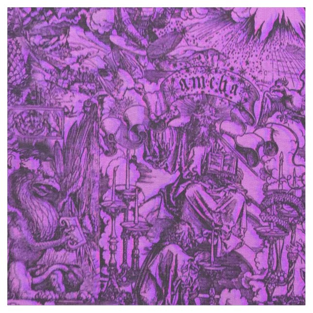 Tecido Roxo da concórdia de Albrecht Dürer (Detalhe)