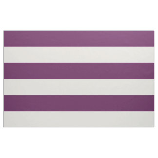 Tecido Roxo de ameixa e Largas de marfim Grande Escala