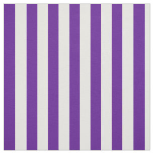 Tecido Roxo de ameixa e Listras Verticais Brancas