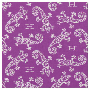 Tecido roxo feito sob encomenda modelado réptil