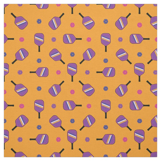 Tecido Roxo Pickleball em laranja (Modelo)