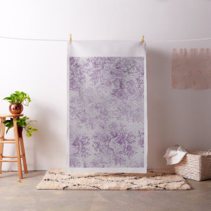 Tecido roxo rústico, chique, lavanda pálida floral,