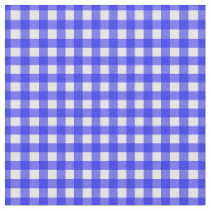 Tecido Royal Blue Checked Gingham para tampas de latas do
