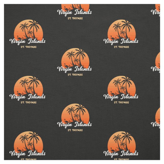Tecido RUA das Ilhas Virgens dos EUA Thomas USVI Sunset P (Modelo)
