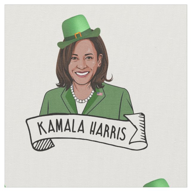 Tecido Rua de Kamala Harris. Dia de Patrick (Detalhe)