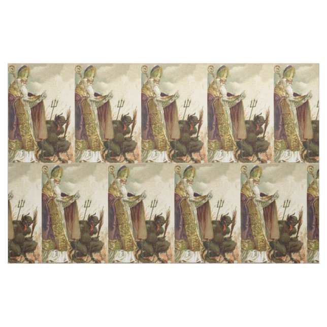 Tecido Rua Nicholas Krampus Pitchfork Priest (Jarda)