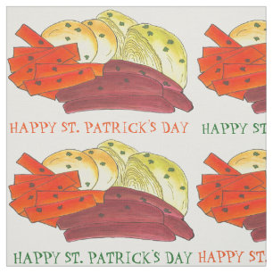 Tecido Ruas felizes. O dia de Patrick Couve de carne enro