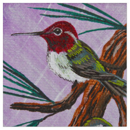 Tecido Ruby Throat ed Hummingbird