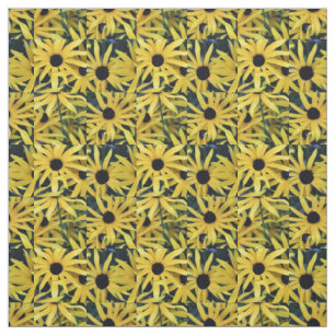 Tecido Rudbeckia Black Eyed Susans geo 1
