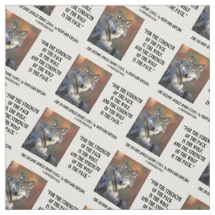 Tecido Rudyard Kipling Força Da Cotação Do Lobo Pack