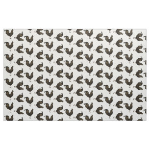 Tecido Rustic Chic Rooster Chinês Ano Novo 2017