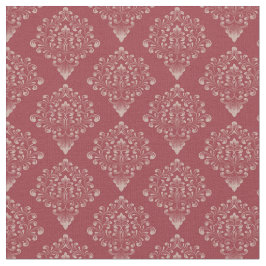 Tecido Rustic Red Damask