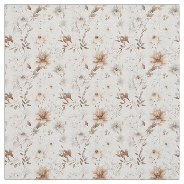 Tecido Rustic Watercolor Beige Bloom Elegance (Modelo)