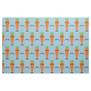 Tecido Sad Carrot por Kenneth Yoncich