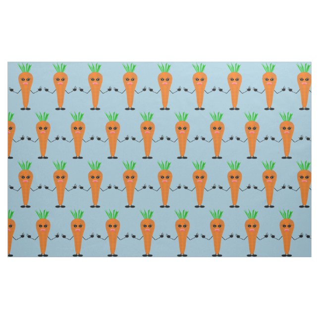 Tecido Sad Carrot por Kenneth Yoncich (Fat Quarter)