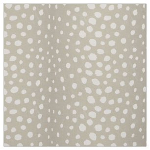 Tecido Safari chic neutro buff beige impressão chita