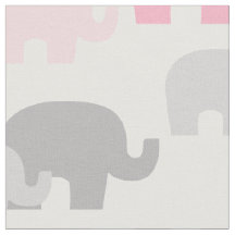 Safari Elephant Pink Silhouket Girl