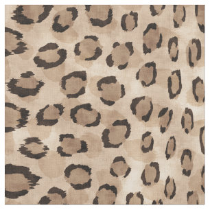 Tecido Safari impressão chic black beige cheetah