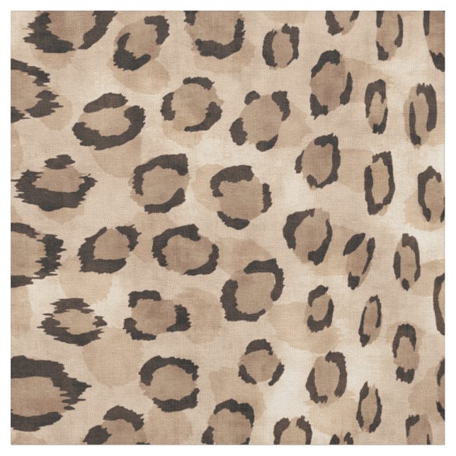 Tecido Safari impressão chic black beige cheetah (Detalhe)