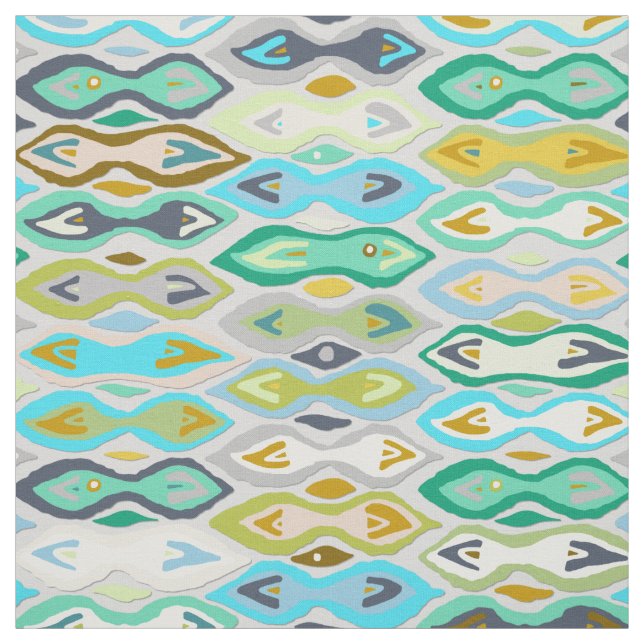 Tecido Sagar-prata-ikat (Modelo)