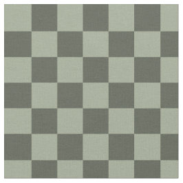 Tecido Sage Dark Green Checker Checkerboard Checkered