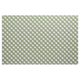 Tecido Sage Green Gingham Patternado