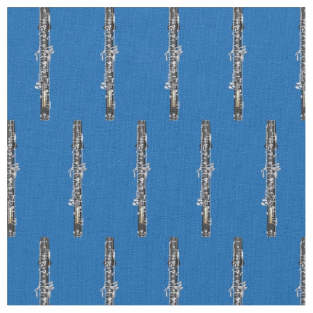 Tecido Sala de Músicos Oboe Azul (Detalhe)