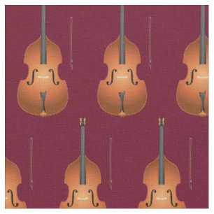 Tecido Sala Musical do Jazz Decor Maroon