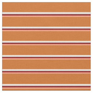 Tecido Salmão Claro, Vermelho Escuro, Branco e Linhas Cho