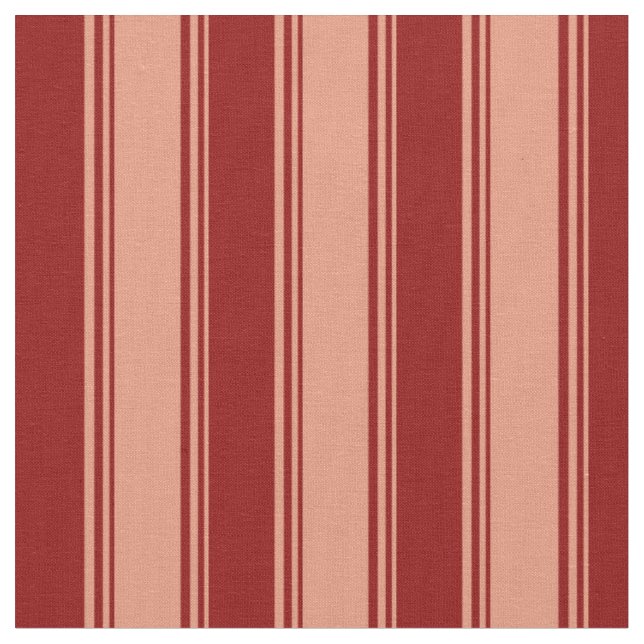 Tecido Salmão Escuro e Padrão Vermelho Escuro (Detalhe)