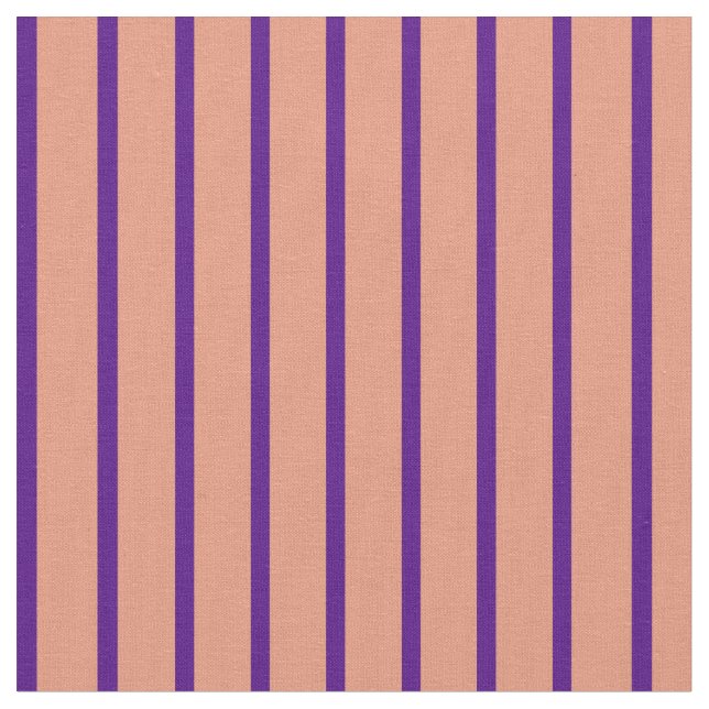 Tecido Salmão Escuro e Padrões Striped Indigo (Detalhe)