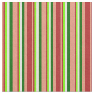 Tecido Salmão Escuro, Vermelho, Verde, Amarelo Claro e Ve