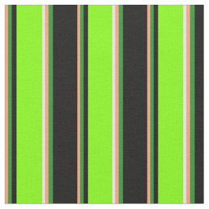 Tecido Salmão, Verde Florestal, Preto, Chartreuse e Branc