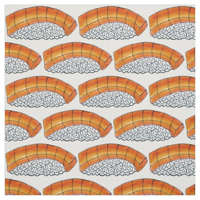 Tecido Salmon Nigiri Sushi - Restaurante de Comida Japonê (Modelo)