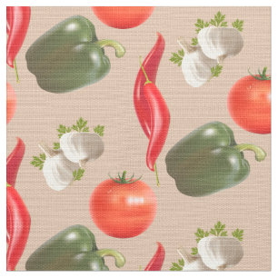 Tecido Salsa Sudoeste - Pimentos Pimentos Pimentos Alho T