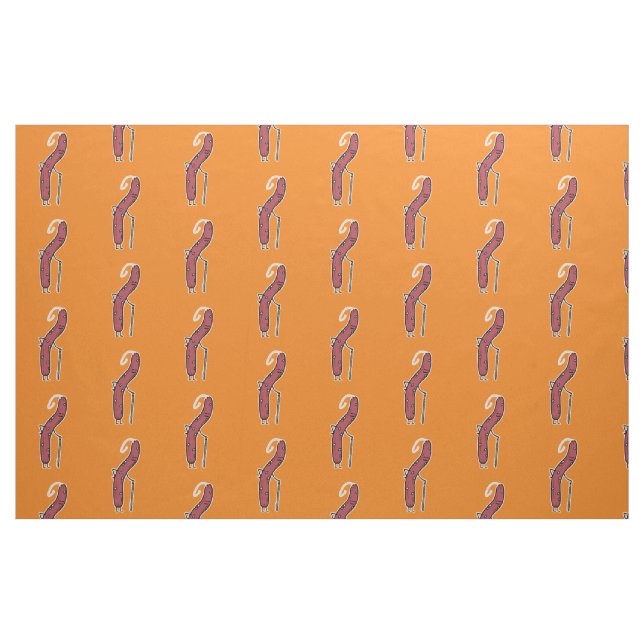 Tecido Salsicha seca chinesa, gorda Cantonese Lap Cheong (Fat Quarter)