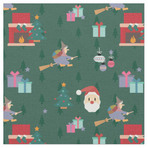 Tecido santa claus befana