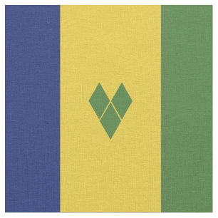 Tecido Santo Vincent e bandeira das Granadinas