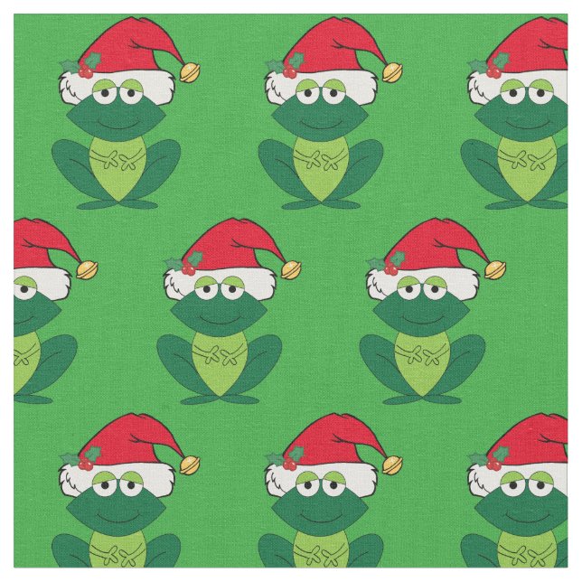 Tecido Sapo de Natal bonito (Detalhe)