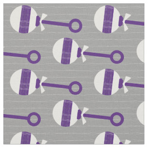 Tecido Sapo roxo Xadrez roxa Bovinos de Cinza roxa