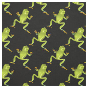 Tecido Sapos de Árvore Verde