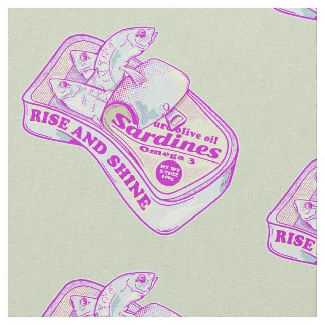 TECIDO SARDINHAS SONORAS E SONHOS (Detalhe)