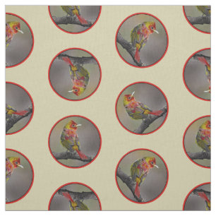 Tecido Scarlet Tanager Moldando Fotografia Original