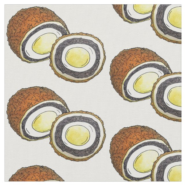 Tecido Scotch Egg UK British Comida Yorkshire Inglaterra (Detalhe)