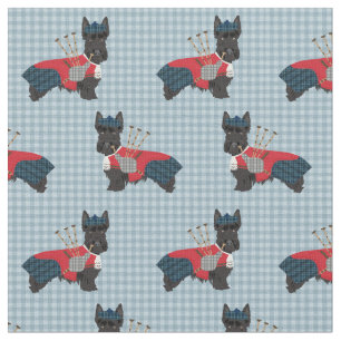 Tecido scottie dog bagpipers Scott terrier