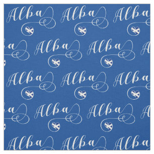 Tecido Scottish Flag Heart, Alba, Scots Gaelic