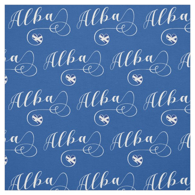 Tecido Scottish Flag Heart, Alba, Scots Gaelic (Modelo)
