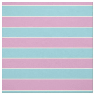 Tecido Sea foam green/blue with pink/white stripes
