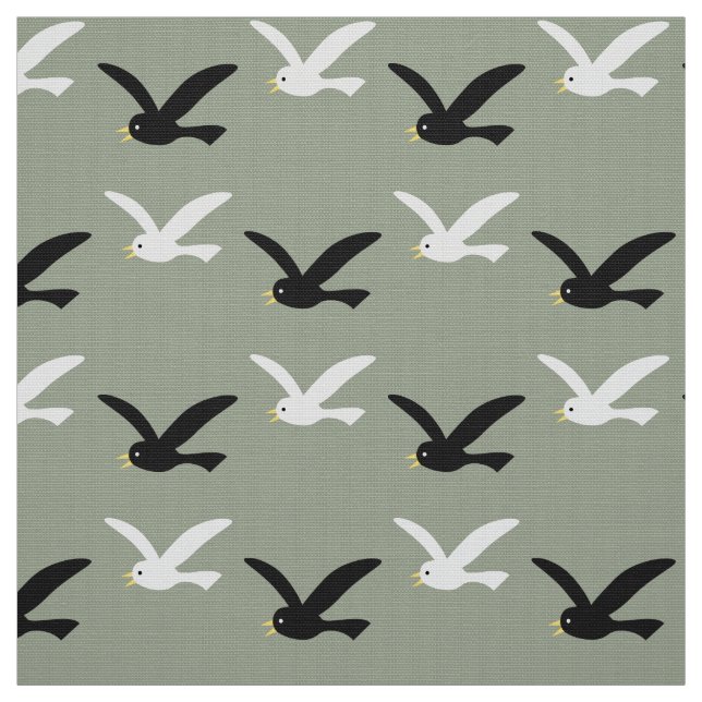 Tecido Seagull e Blackbird (Modelo)